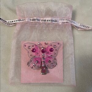 Tarina Tarantino Sparkling Pink Butterfly clip
